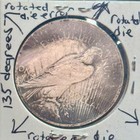 RARE ERROR 1927-D PEACE SILVER DOLLAR 135 Degree Rotated Die & TONING Key Date — photo 7