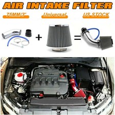 3car Carbon Fibre Cold Air Intake Filter Induction Pipe Power Flow Hose System