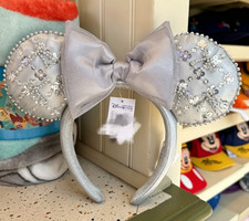 Disney Authentic Tulle Bow Minnie Mouse Ear Headband HongKong Disneyland New