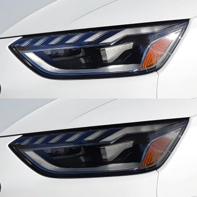 Fits Audi A4 2020-2025 Head Light Precut Smoked PPF Tint Headlight Film