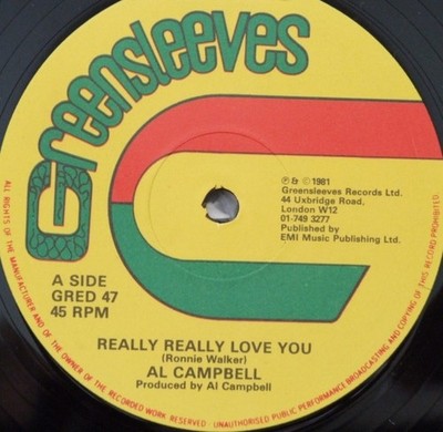 Al Campbell - Really Really Love You / Rub A Dub Dub (12'') (Near Mint (NM or M-)