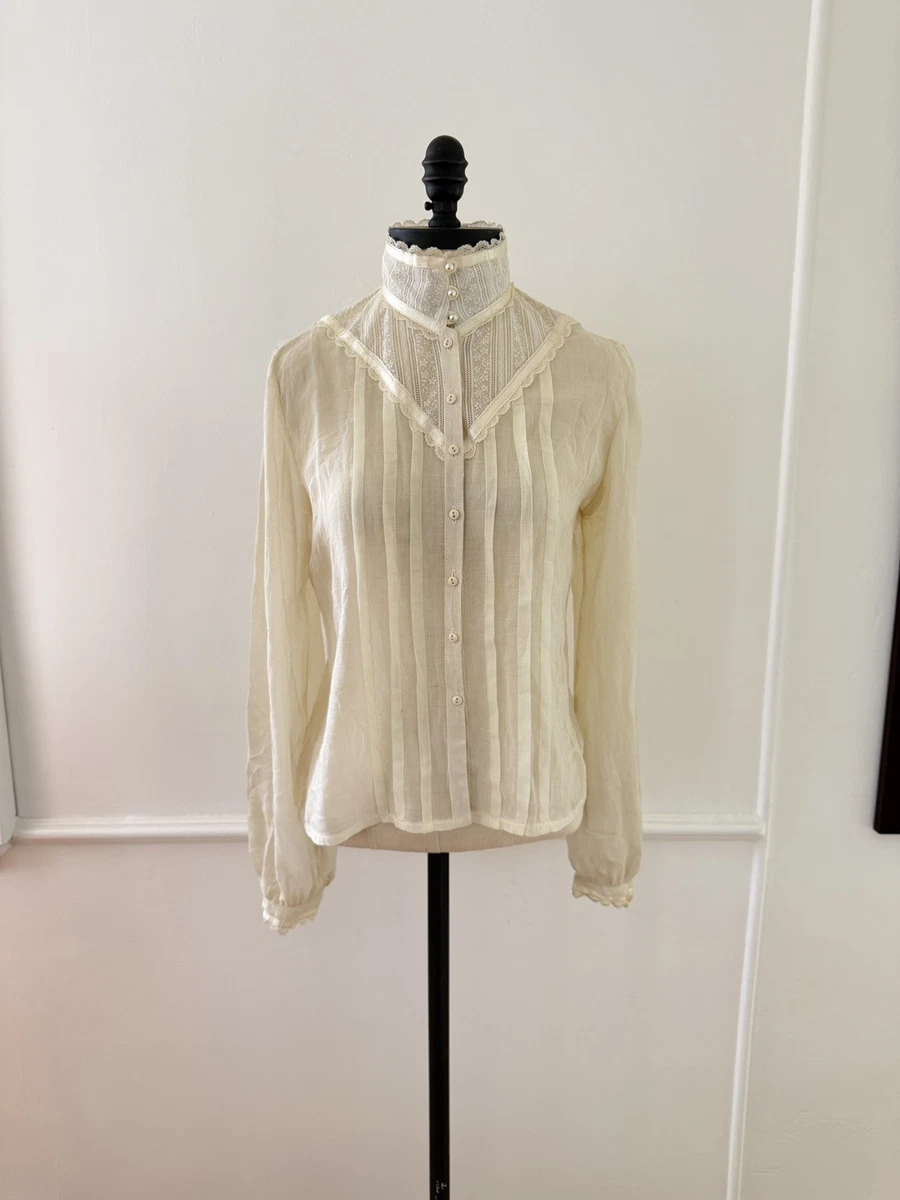 Lace Vintage Tops for Women for sale | eBay