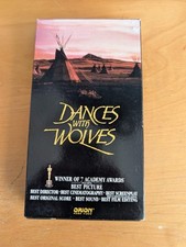 Dances with Wolves VHS, 1990, PG-13 Kevin Costner, Mary McDonnell, Graham Gree