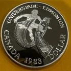 1983 Canada Silver Dollar BU – Universiade Edmonton – 0.375 oz Silver