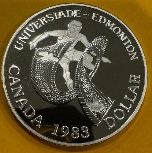 1983 Canada Silver Dollar BU – Universiade Edmonton – 0.375 oz Silver