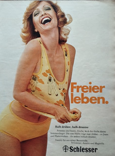ORIG WERBUNG REKLAME 1975 SCHIESSER Hemdchen Slip Wäsche Dessous