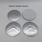 4pcs 3D 56mm 60mm 65mm For Citroen Car emblem Wheel hub Center Cap Badge sticker