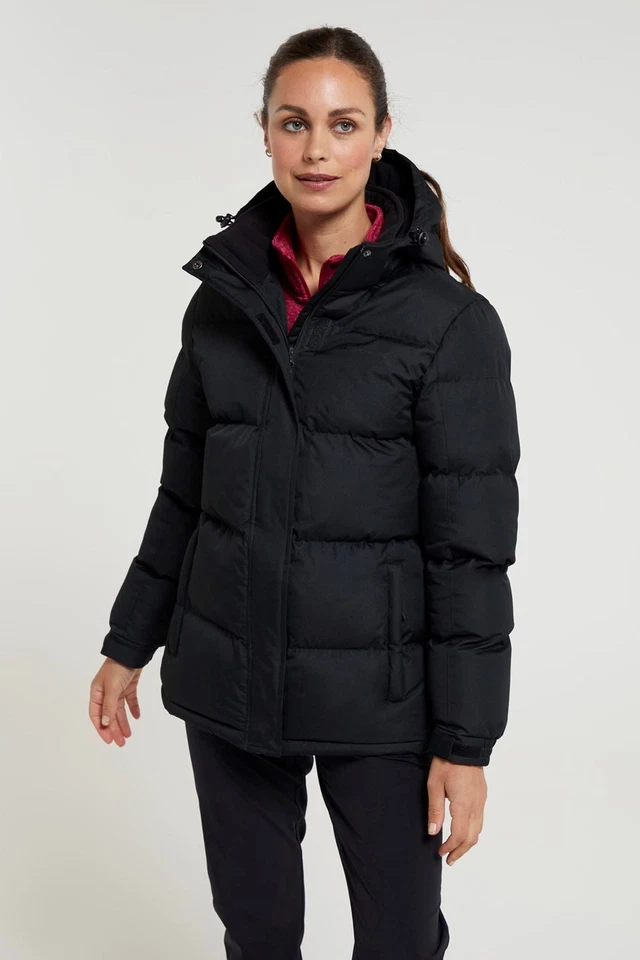 Mountain Warehouse Women's Padded Snow Jacket Ladies Water Resistant Winter Coat