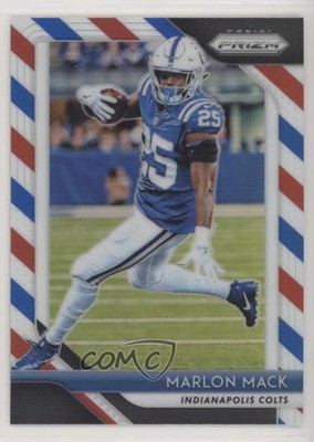 2018 Panini Prizm Red White & Blue Prizm Marlon Mack #116 09vi