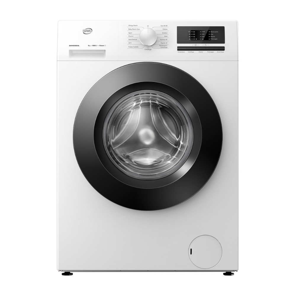 Daya Bianca Lavatrice Slim Dhw610isva 6 Kg 1000 Giri Inverter Vapore Classe A - Immagine 2