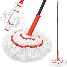 Self Wringing Twist Mop for Floor Cleaning, 145 cm Long Handle Cotton String Mo