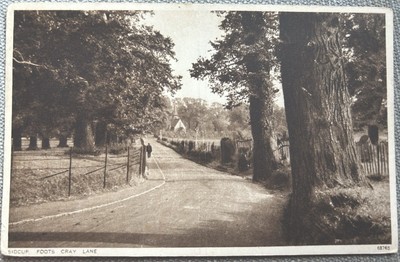 Foots Cray Lane, Sidcup. Kent. Fotochrome Postkarte