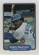 1982 Fleer Pedro Guerrero #7 4k8