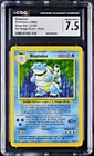 No Stage Error Blastoise #2 Holo Rare - 1999 English Base Set  - CGC 7.5 NM