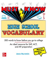 Must Know High School Vocabulary Burstein, Ja...