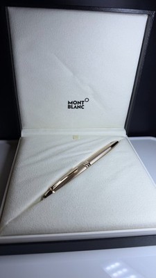 Mont Blanc Meisterstruck Solitaire 146 Geometry Fountain Pen F Champagne Gold