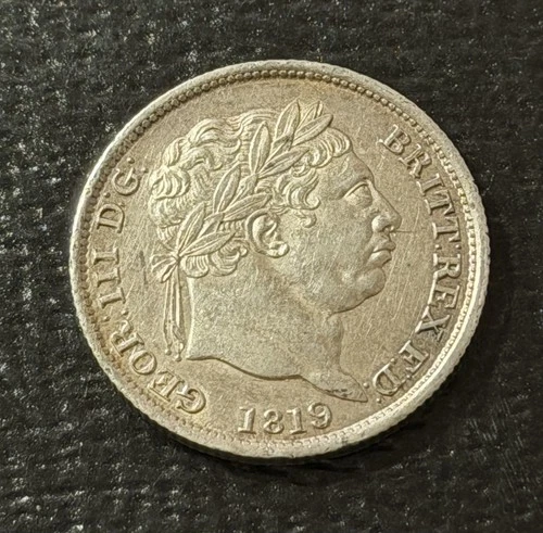 Photo of a 1819 Great Britain Shilling (1816-1837) from an eBay listing that sold on Jul 18, 2026