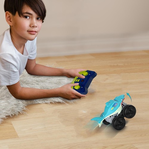 Kids Remote Control Shark Monster Truck Toy rc Friction Powered 360° Rotation - Picture 11 of 11