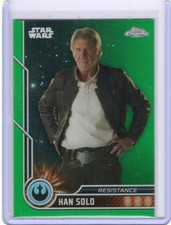 2023 Topps Chrome Star Wars Han Solo Green Refractor /99