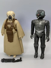 VTG Star Wars 4-LOM and Zuckuss Bounty Hunters action figure Z missing gun