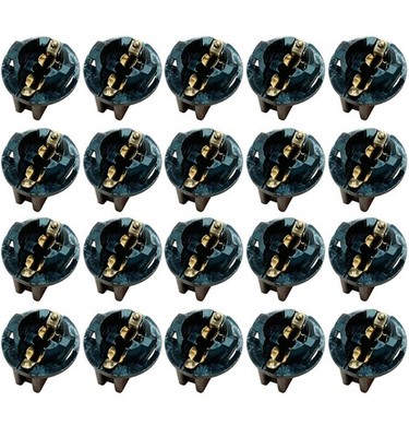 20 Pcs Light Bulb Twist Lock Socket W5W T10 168 194 Wedge Instrument Panel Da