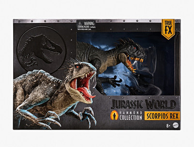 Mattel Jurassic World Hammond Collection Scorpios Rex Figure, Plastic, 8+ Camp