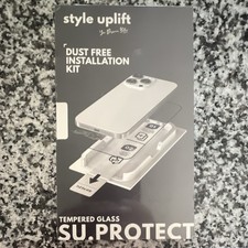 style uplift Clear Tempered Glass Screen Protector Kit iPhone 15/16 Plus