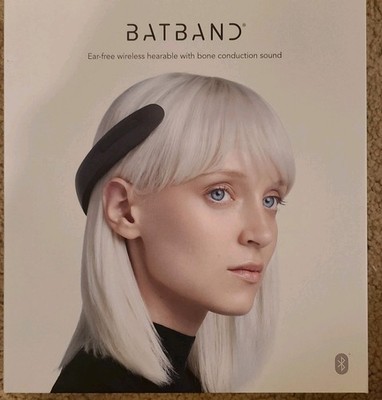 Original BATBAND Bone Conduction Bluetooth Headphones Open-Ear Japan NOB