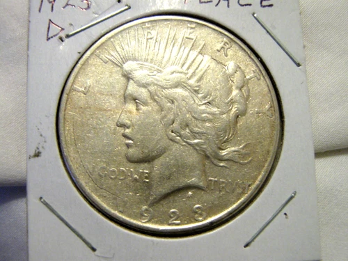1923 D Peace Dollar  AU++   clear, crisp, & well  6,811,000 mintage (Denver)