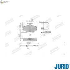 BRAKE PAD SET DISC BRAKE 571526J FOR RENAULT LOGAN 25 LUTECIA/II EXTRA/Box/Van