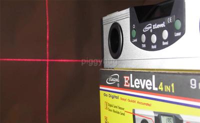 iGaging digital electronic LCD 9'' level laser cross hair & pouch torpedo spirit