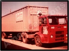 White Trucks New Metal Sign: Eastern Express White Compact Truck & Trailer