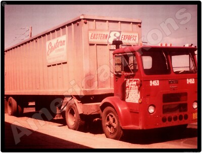 White Trucks New Metal Sign: Eastern Express White Compact Truck & Trailer