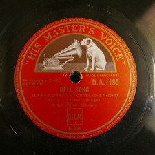 78 rpm LILY PONS bell song  - lakme delibes DA 1190