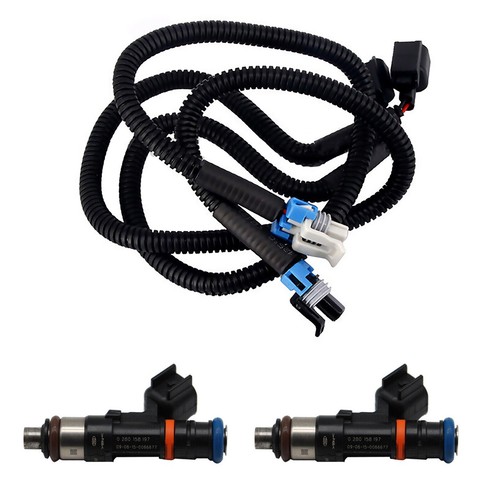 2X Fuel Injectors w/ Harness Fit For Polaris Ranger XP 800 Ranger Crew 800 - Picture 3 of 11