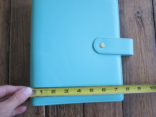 Mini classeur en cuir végétalien rechargeable 6 anneaux A5 Marion Smith Designs NEUF - Photo 4/7