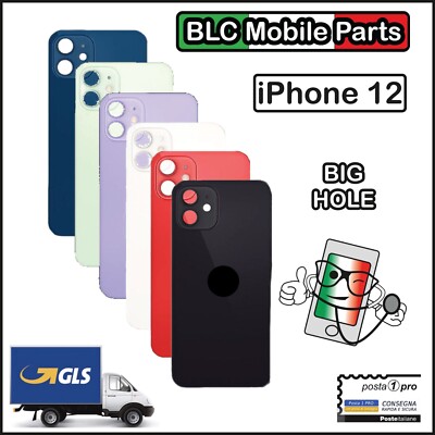 Scocca Posteriore Vetro Per Iphone 11 BIG HOLE Foro Largo Cover Back - Foto 9