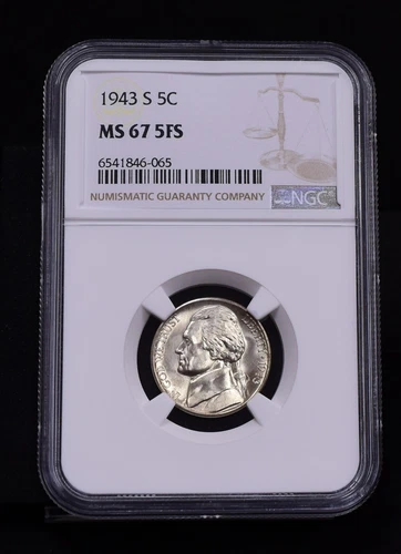 1943-S Jefferson Nickel - NGC MS67 5FS (#48579-L)