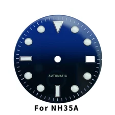 28.5mm DEEPSEA Sterile Enamel Dial Part SKX Mod SUB Style Watch Dial For NH35A
