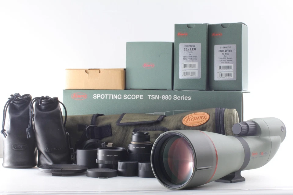 【TOP MINT】 KOWA Prominar TSN-884 TE-17W 20H 30 25x Eyepiece Spotting Scope JAPAN - Image 3 of 4