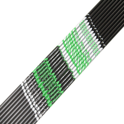 12 Flèches De Tir à L’arc En Carbone – Sp350 ID 4,2 Mm – 30,5 Pouces Pour Chasse