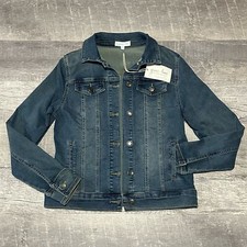 Grace & Lace Soft Denim Jacket New Womens S Button Up Classic Med Wash Blue Jean
