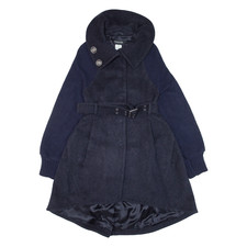 Patrizia Pepe Womens Trench Coat Blue Wool M
