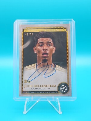 2023-24 Topps Marks Of Excellence Jude Bellingham Gold Auto