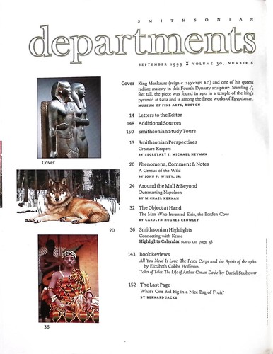 Smithsonian Magazine September 1999 Treasures from the Age of the Pyramids - Picture 3 of 3