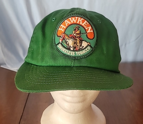 VINTAGE HAWKEN SMOKELESS TABAK PATCH TRUCKERMÜTZE KAPPE