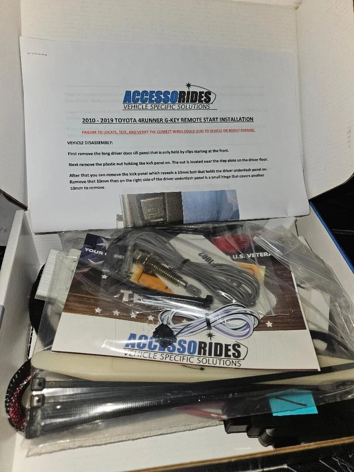 2010 - 2019 TOYOTA 4RUNNER KEY PARTIDA REMOTA PLUG AND PLAY STARTER - Imagem 2 de 3