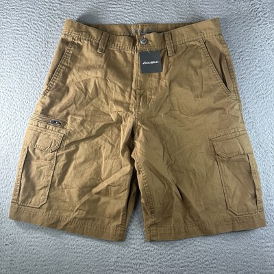 Eddie Bauer Cargo Shorts Mr Versa T Rex Brown Mens Size 33