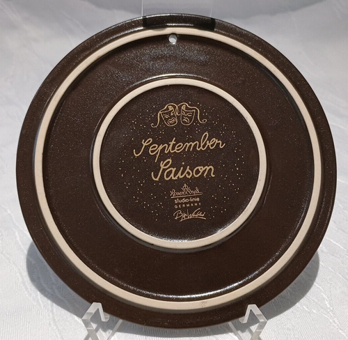 A24/34-25 Björn Wiinblad Rosenthal Wandteller September "Saison" Ø 15 cm - Picture 3 of 3