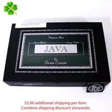 Java Robusto Mint Empty Wood Cigar Box 10" x 6.75" x 2"